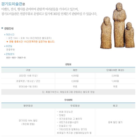 관람 종료시간 1시간 전까지 입장을 완료하여야 한다.