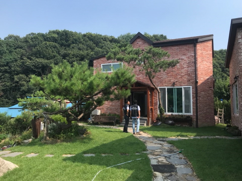 법적 신고를 하고 정상 운영 중인 용인의 펜션