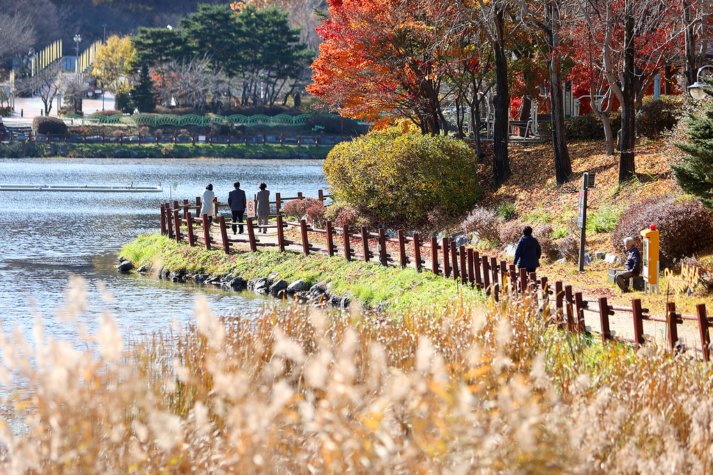 설봉호는 이천시 관고동에 있는 저수지로, 설봉공원 내 위치한 이천시 관광명소다. ⓒ경기뉴스광장 허선량