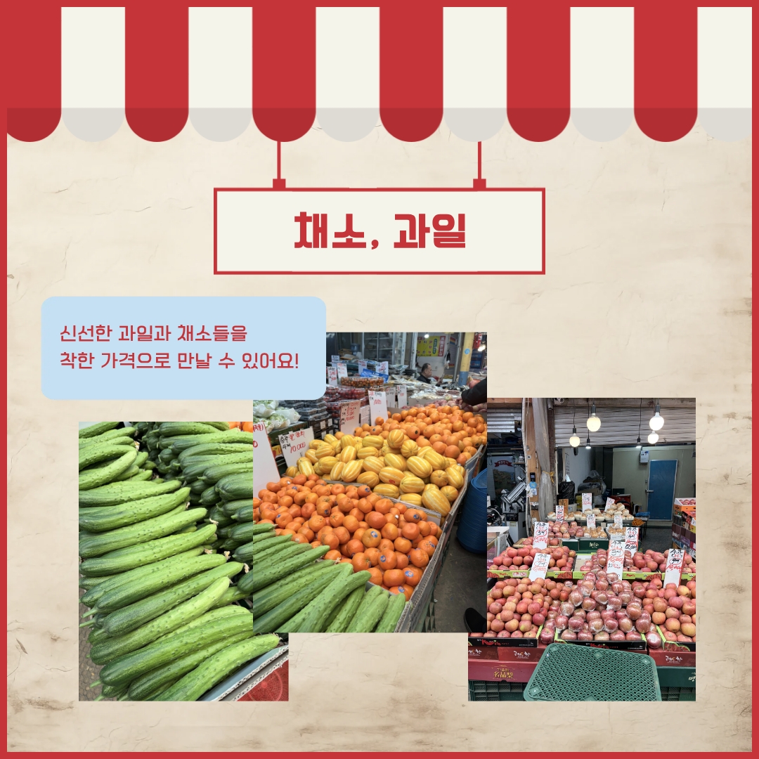 싱싱한 채소와 과일 ⓒ 김리원 기자