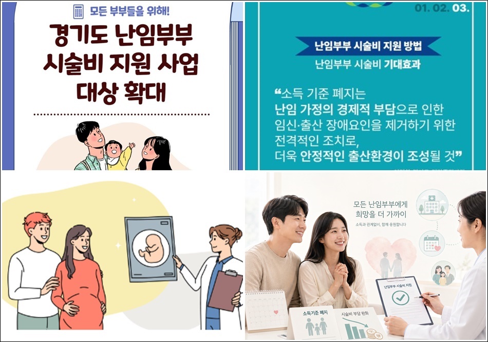 경기도 난임부부 시술비 지원 사업 자료 이미지. ⓒ 경기도청