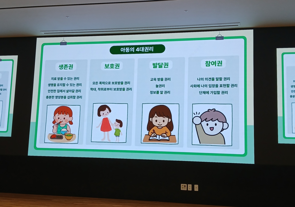 △ 아동의 4대 권리 Ⓒ 권도현 기자