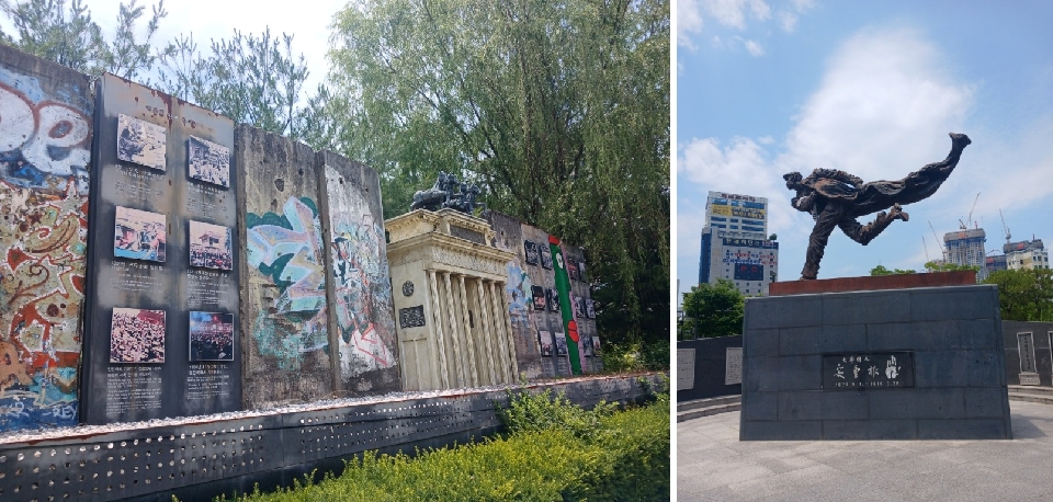 △ 동베를린과 서베를린을 나누던 장벽, 안중근 의사 동상 Ⓒ 김윤정 기자