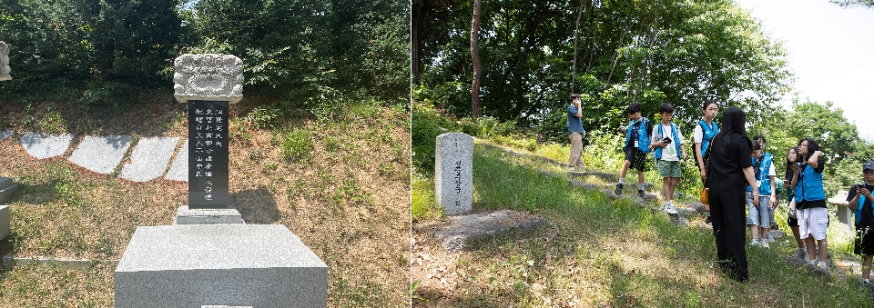 ▲ 정문부장군묘에서 ⓒ 김채원 기자