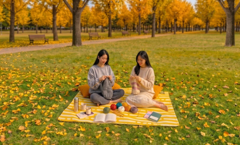 강천섬 느림랜드에서는 10월 3일부터 11월 1일까지 피크닉키트를 빌릴 수 있다. ⓒ오로지 경기 누리집