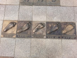 88올림픽기념관 입구에 있는 동계올림픽 영웅들의 족적