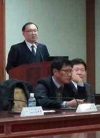 배상용 한국환경산업기술원 산업전략실장이 발표를 하고 있다.
