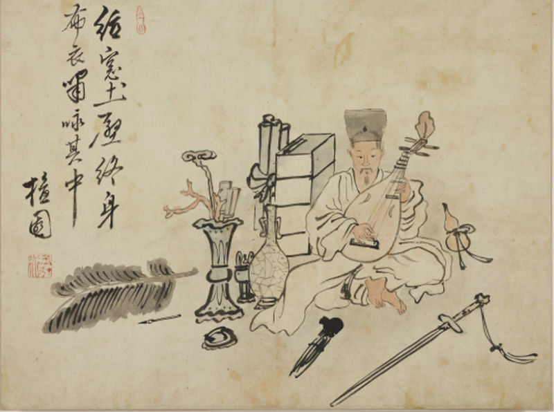 ‘풍류를 즐기는 선비’(조선 19세기, 김홍도 作).