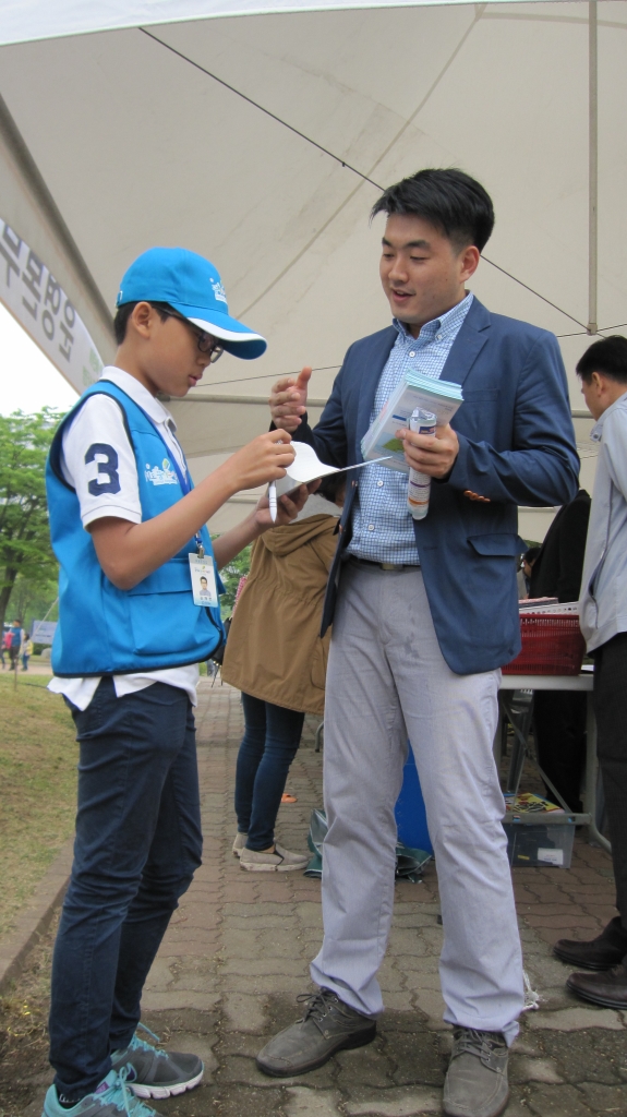 재난안전본부 소방행정과 안정태 소방교와의 인터뷰 모습