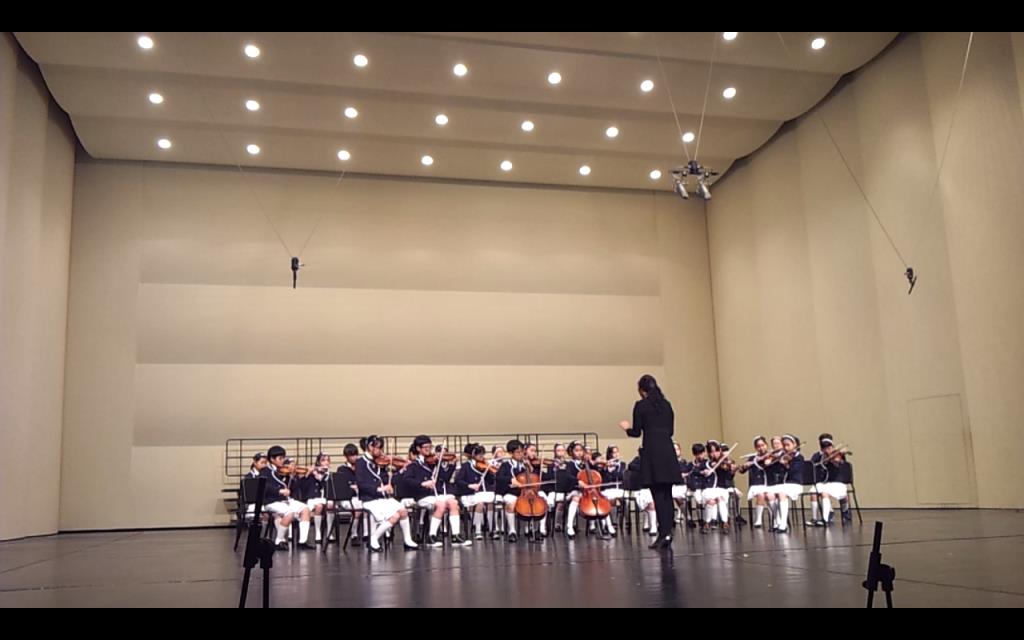 2014년 안산 어울림 한마당 무대에서 연주 중인 오케스트라의 모습