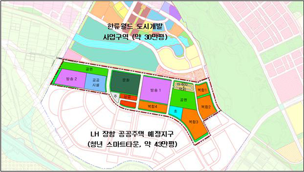 도는 고양시 일산동구 장항동 일원에 약 5,800억 원을 투입해 오는 2022년까지 약 70만㎡(21만 평) 규모의 ‘방송영상문화 콘텐츠밸리(이하 방송영상단지)’를 조성할 계획이라고 밝혔다. 