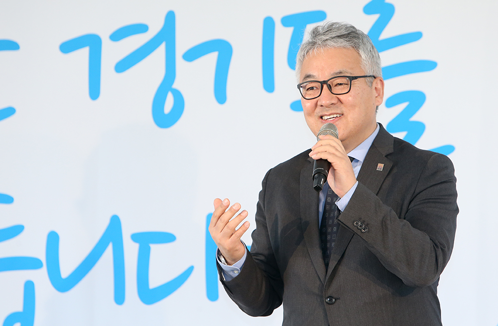 정세현 경기도 소통기획관은 인사말을 통해 도민기자단 경험을 개인 자산으로 만들 것을 강조했다.