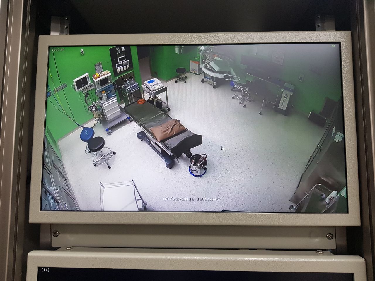 경기도의료원 안성병원에서 시범 운영한 수술실 CCTV 모습.