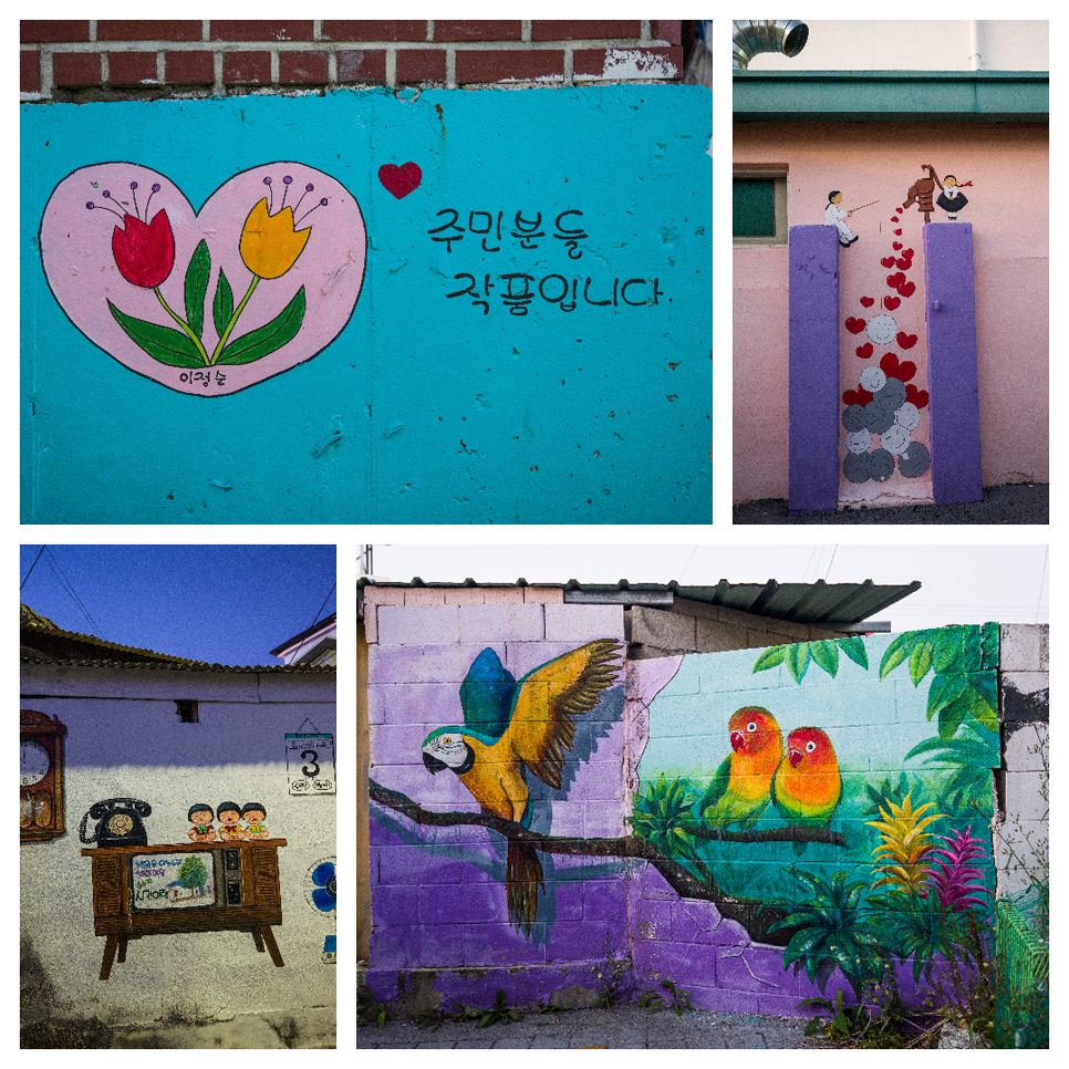돌다리 문화마을은 마을마다 각기 다른 테마를 담고 있는 점이 특징인데요. 노란빛으로 가득한 해바라기 꽃밭 축제가 열리는 한편 문화공간 `문화창조 빌리지`에서 전통 등과 같은 공예품을 직접 만들어볼 수도 있습니다.