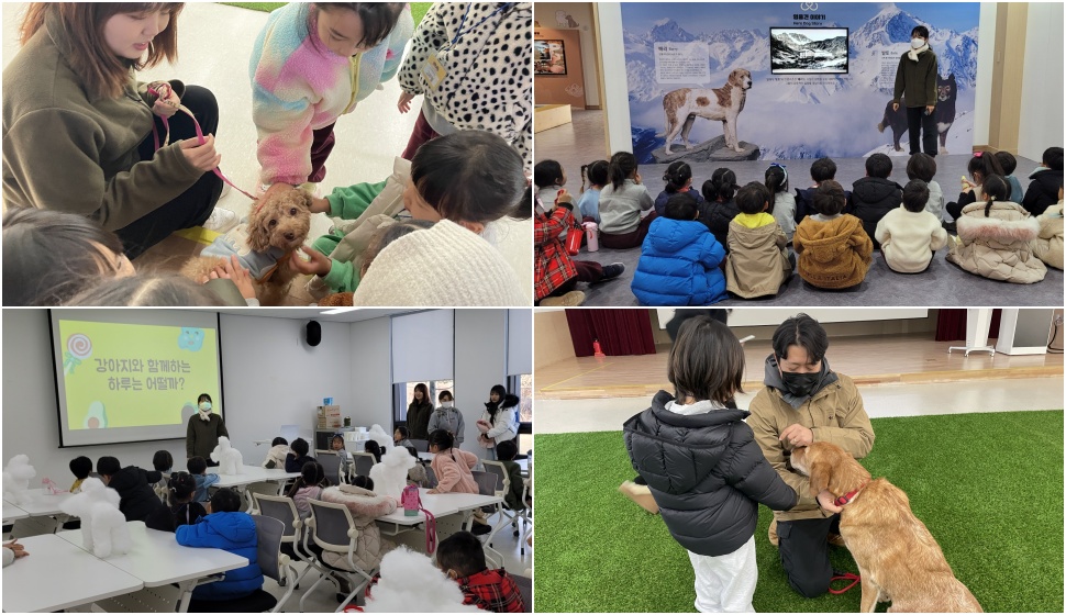 동물진로 체험은 어린이집‧유치원‧초등학교를 대상으로 어린이 눈높이에 맞춘 반려동물 관련 직업 체험 프로그램을 지원한다.