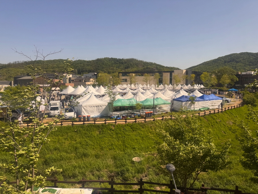 이천도자기축제의 축제장 전경  