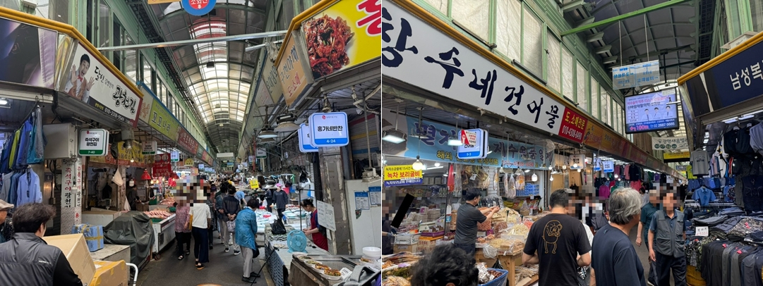 광명전통시장 전경