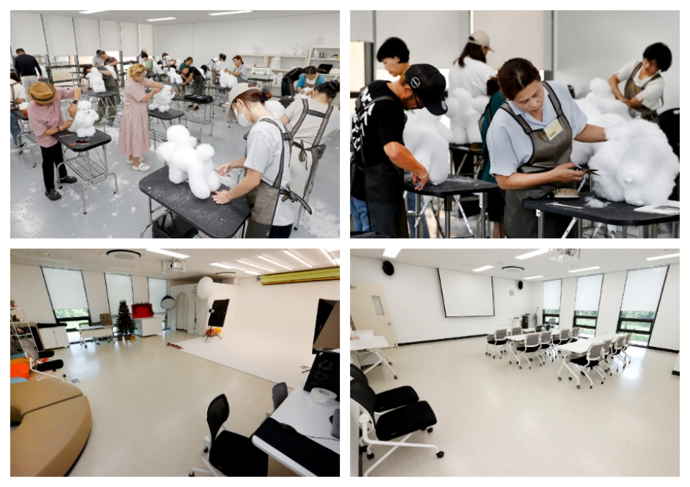 반려마루 여주의 특징은 다양한 교육 프로그램이 진행된다는 것인데, 그중 미용교육은 단순 취미반부터 자격증반까지 무료로 진행되고 있다.