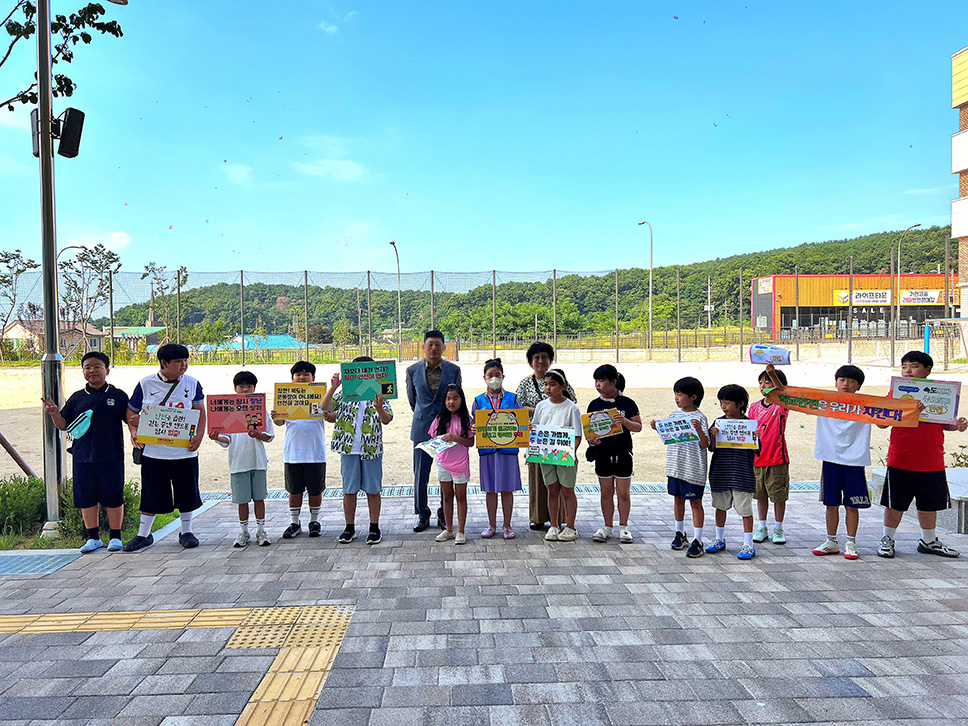 처인초등학교 안전대사와 교육 3주체 합동 캠페인
