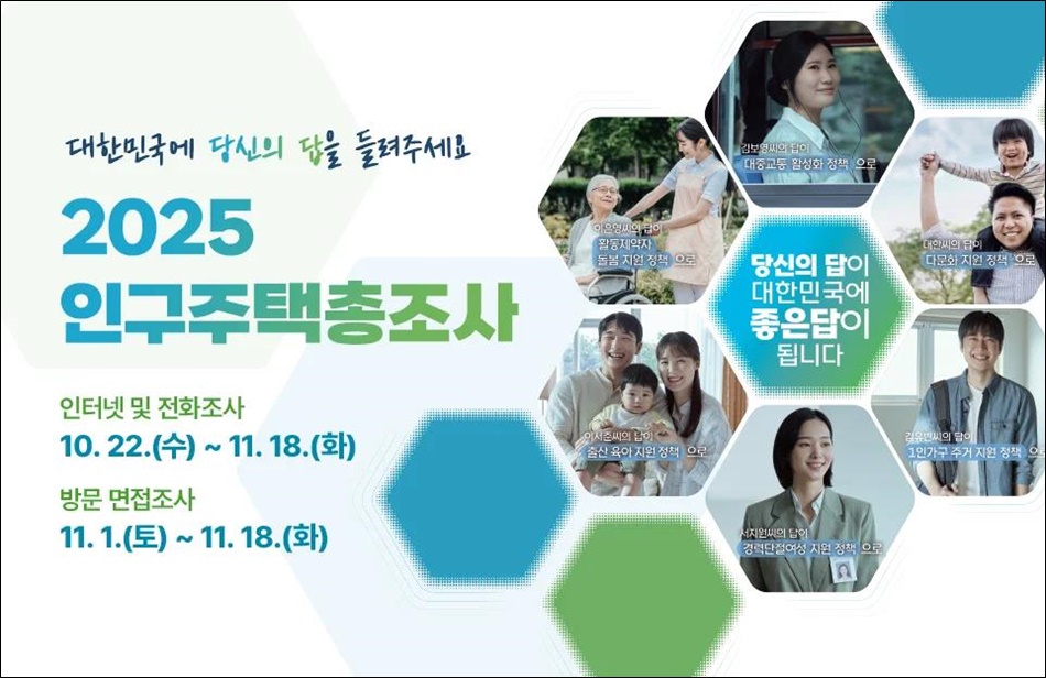 경기도가 10월 22일부터 11월 18일까지 28일간 인구주택총조사를 실시한다.