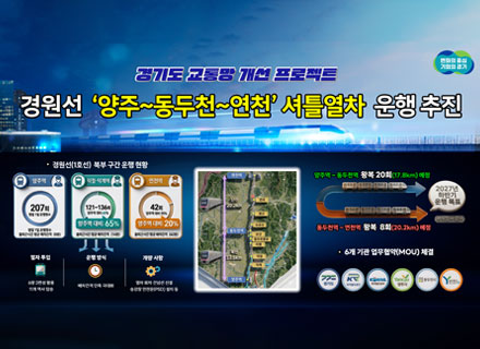 2027년 운행 목표...양주~연천 셔틀열차 추진