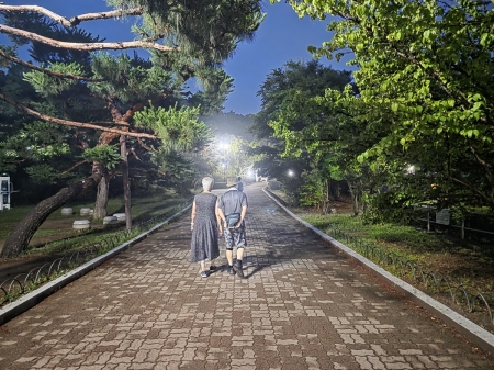 열대야 날리는 도심 속 야간 피서지, 분당중앙공원 야경 산책