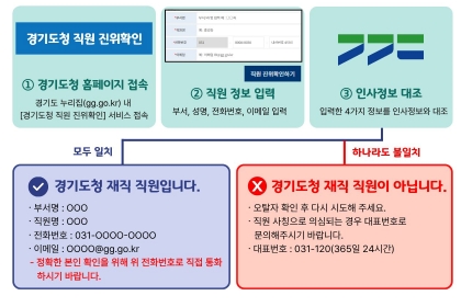 물건·대금 보내기 전, 공무원인지 한 번만 확인해 보세요