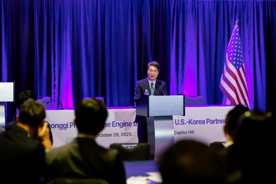 미국을 방문 중인 김동연 경기도지사가 한미동맹의 ‘플레이 메이커’ 역할을 통해 3P(피스메이커, 페이스메이커, 플레이메이커)라인을 완성시키겠다고 각오를 밝혔다. ⓒ 경기도청