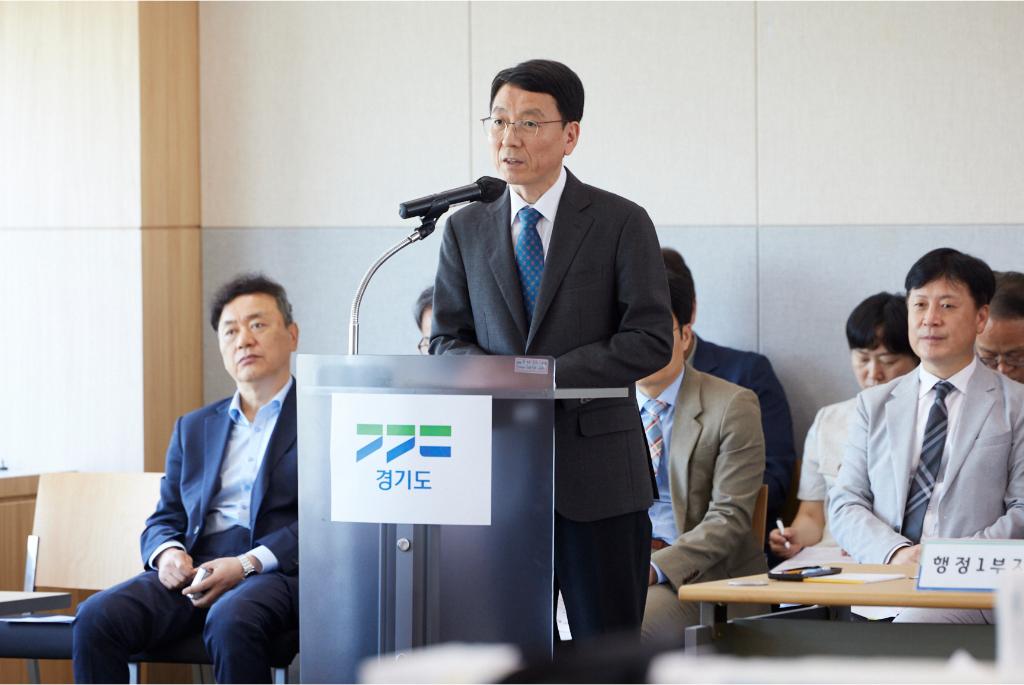 15일 오전 차세대융합기술연구원에서 열린 2025회계연도 결산검사에서 김성중 행정1부지사가 결산검사 소감말을 하고 있다. 
