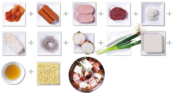 의정부 부대찌개 재료