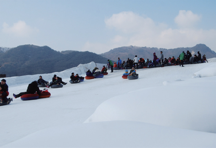 포천 백운계곡 동장군축제 눈썰매장