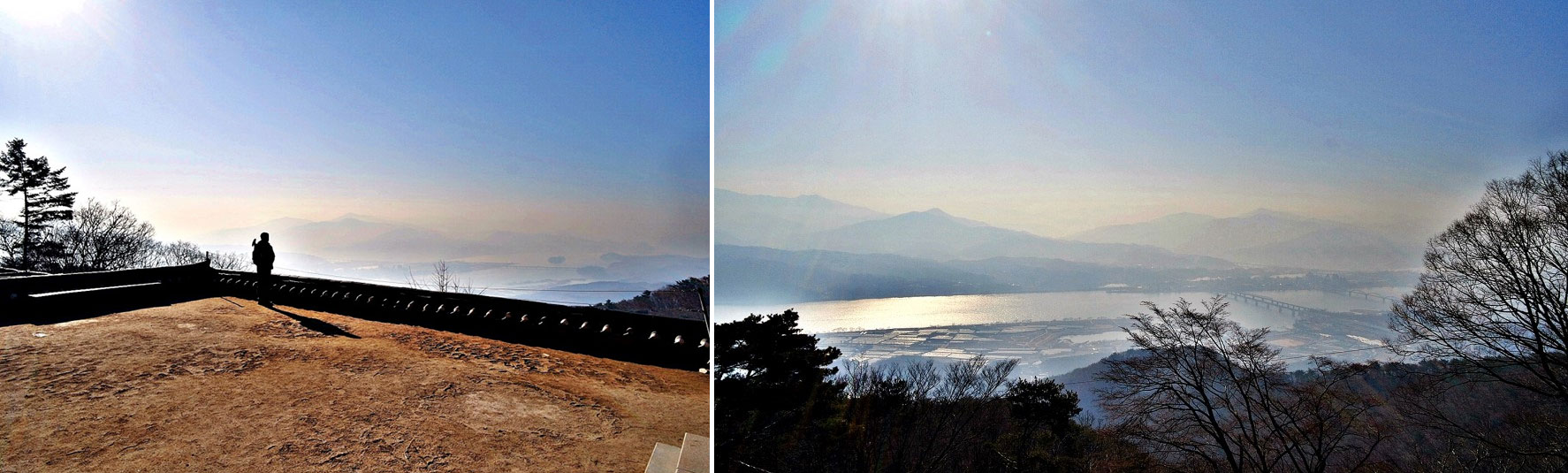 수종사에서 본 한강