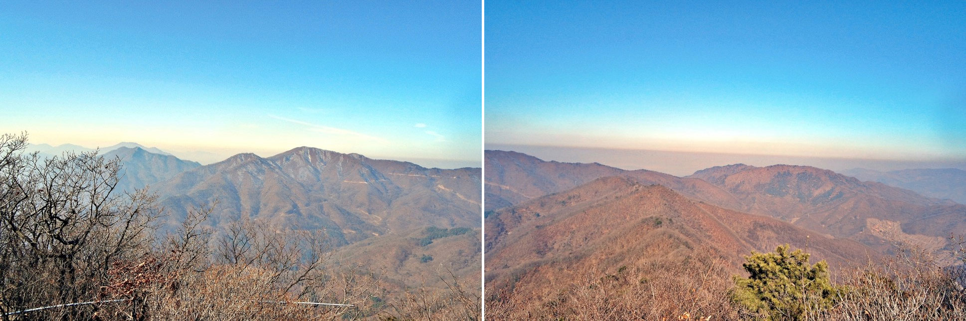 운길산 조망