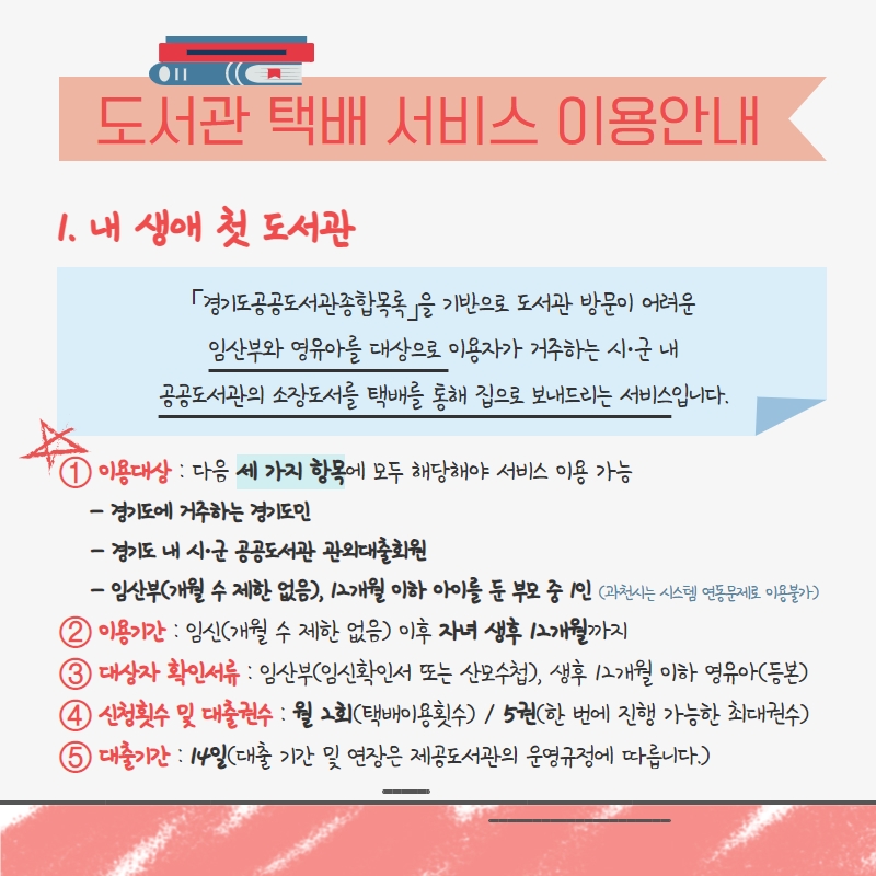 내 생애 첫 도서관 서비스 이용안내