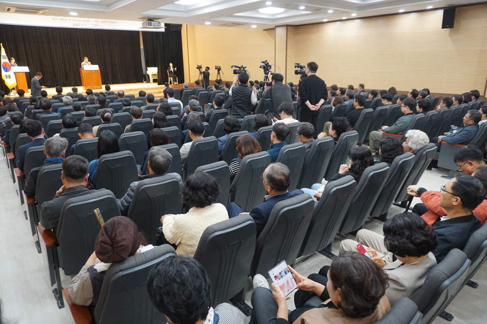 지난 3일 포천시 여성회관에서 경기북부특별자치도 설치 시·군별 비전 공청회가 개최됐다. 