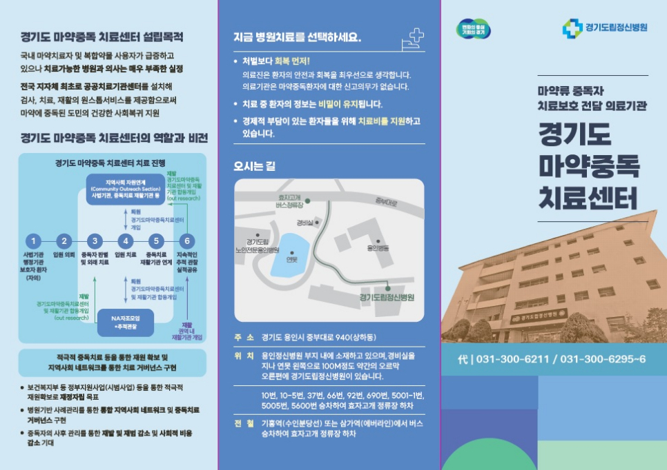 경기도는 최근 마약과 관련된 다양한 문제가 발생하자 지난 6월 전국 최초로 마약류 중독치료 전담병상을 설치, 운영하고 있다. 바로 ‘경기도 마약중독치료센터’다.