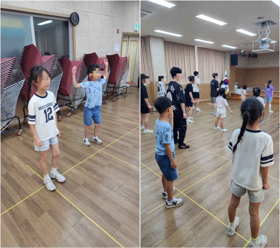 복싱을 배우고 있는 기자