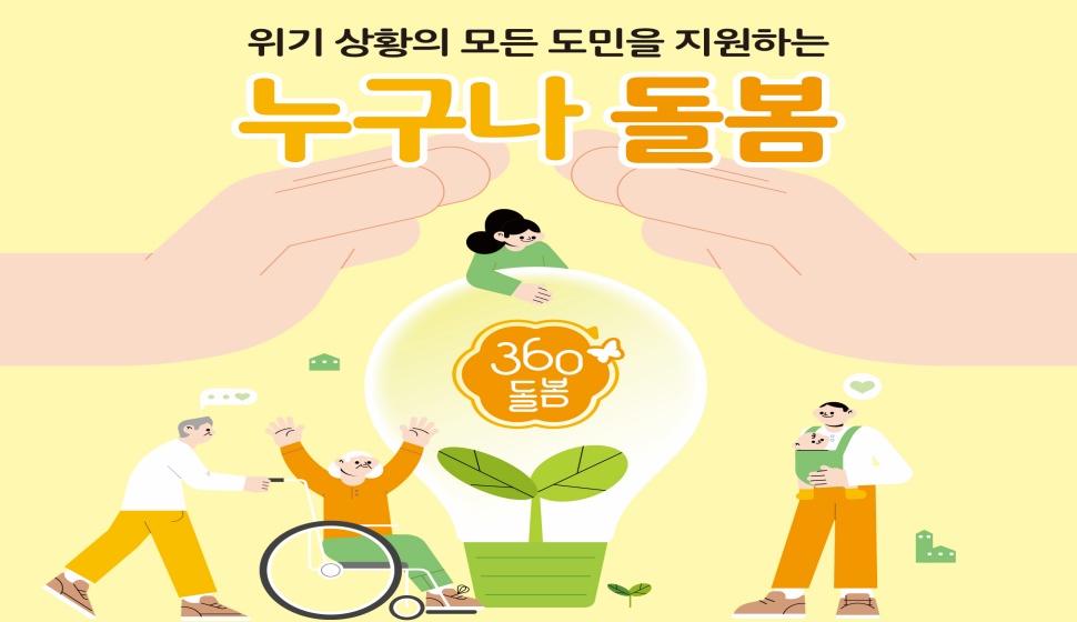 ‘누구나 돌봄’은 기존 돌봄정책의 공백을 보완해 위기 상황에 놓인 모든 도민에게 다양한 분야의 돌봄 서비스를 제공하는 정책이다.